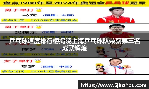 乒乓球速度排行榜揭晓上海乒乓球队荣获第三名成就辉煌
